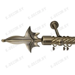 Анонс Карниз витой однорядный "Лилия" D25 (2 цвета)