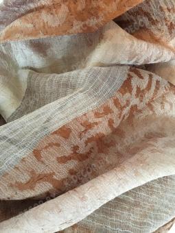 Штора на петлях Tanger коричневая