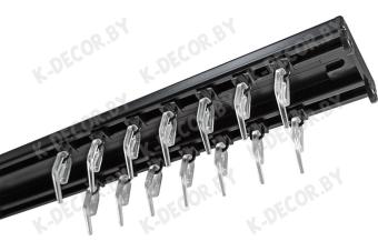 Профильный карниз Катал 7 черный двухрядный