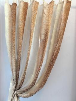 Штора на петлях Tanger коричневая