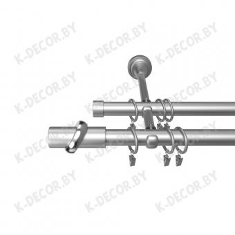Карниз гладкий двухрядный "Кольцо" D16 (2 цвета)