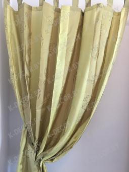 Штора на петлях Sarah зеленая